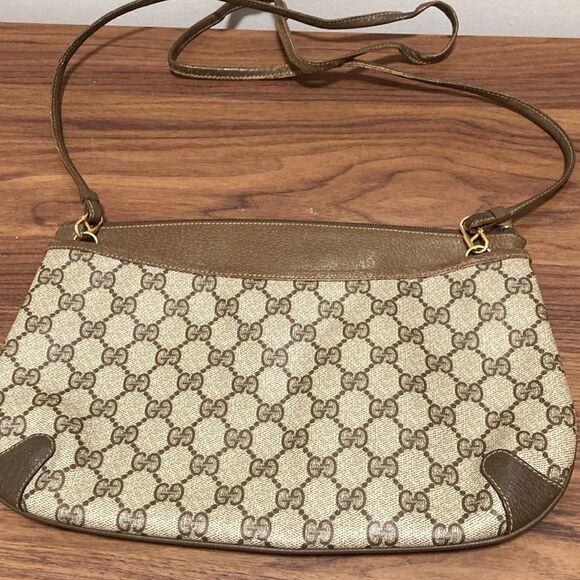 Authentic Gucci Vintage GG Monogram Shoulder/Crossbody Bag. 1980’s. - Picture 9 of 16